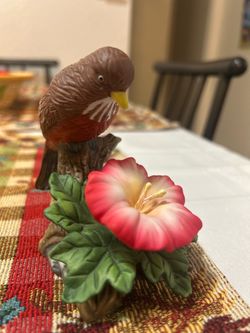 Vintage Bird & Flower Figurine $18