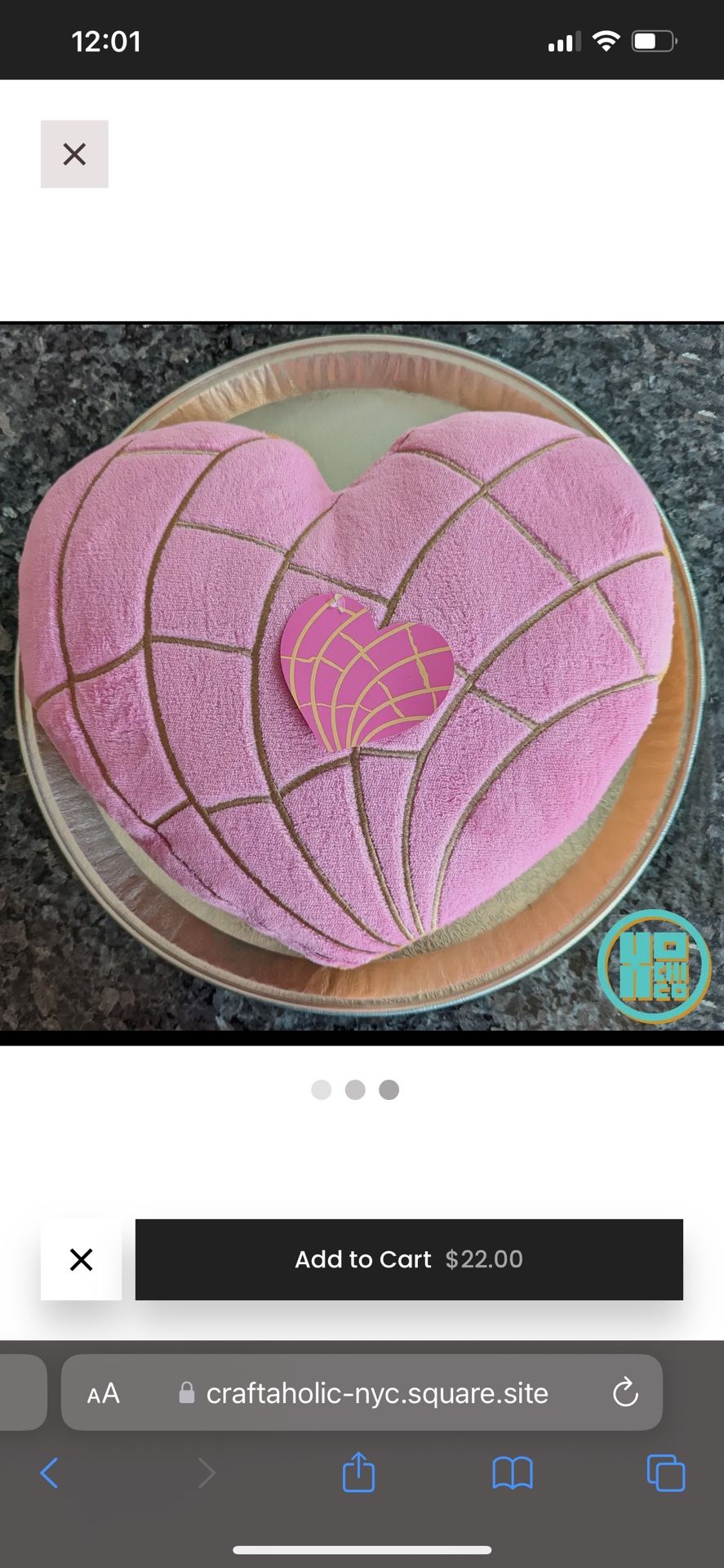 Concha Heart Pillows