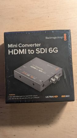 Blackmagic Design Mini Converter - SDI to HDMI 6G - Brand New In Box!