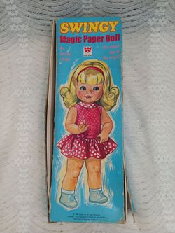 Vintage Swingy Magic Paper Doll 60s Whitman Mattel