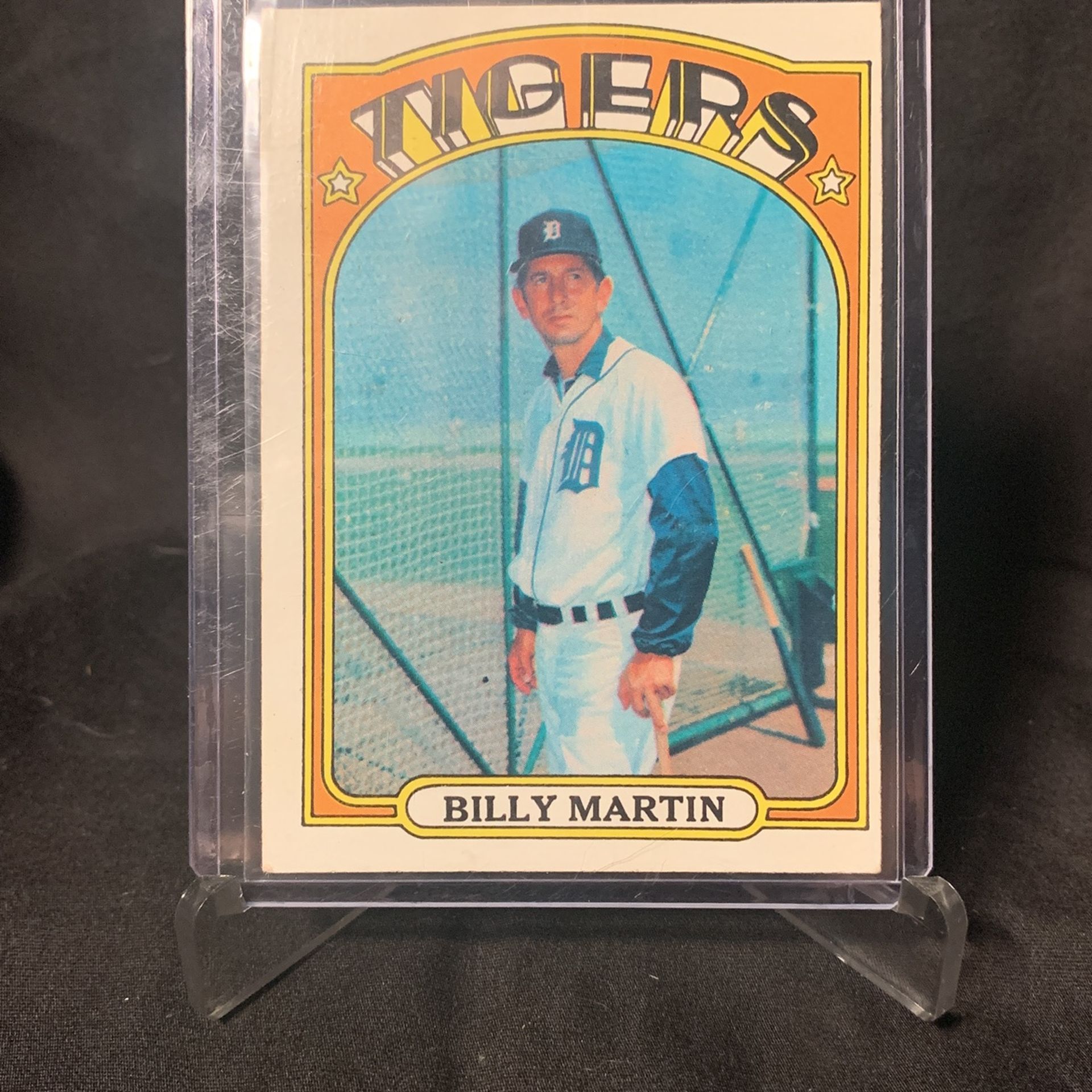 1972 “Bird Flip” Billy Martin Topps Baseball Card