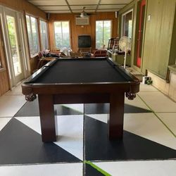 Modern Brown Pool Table 