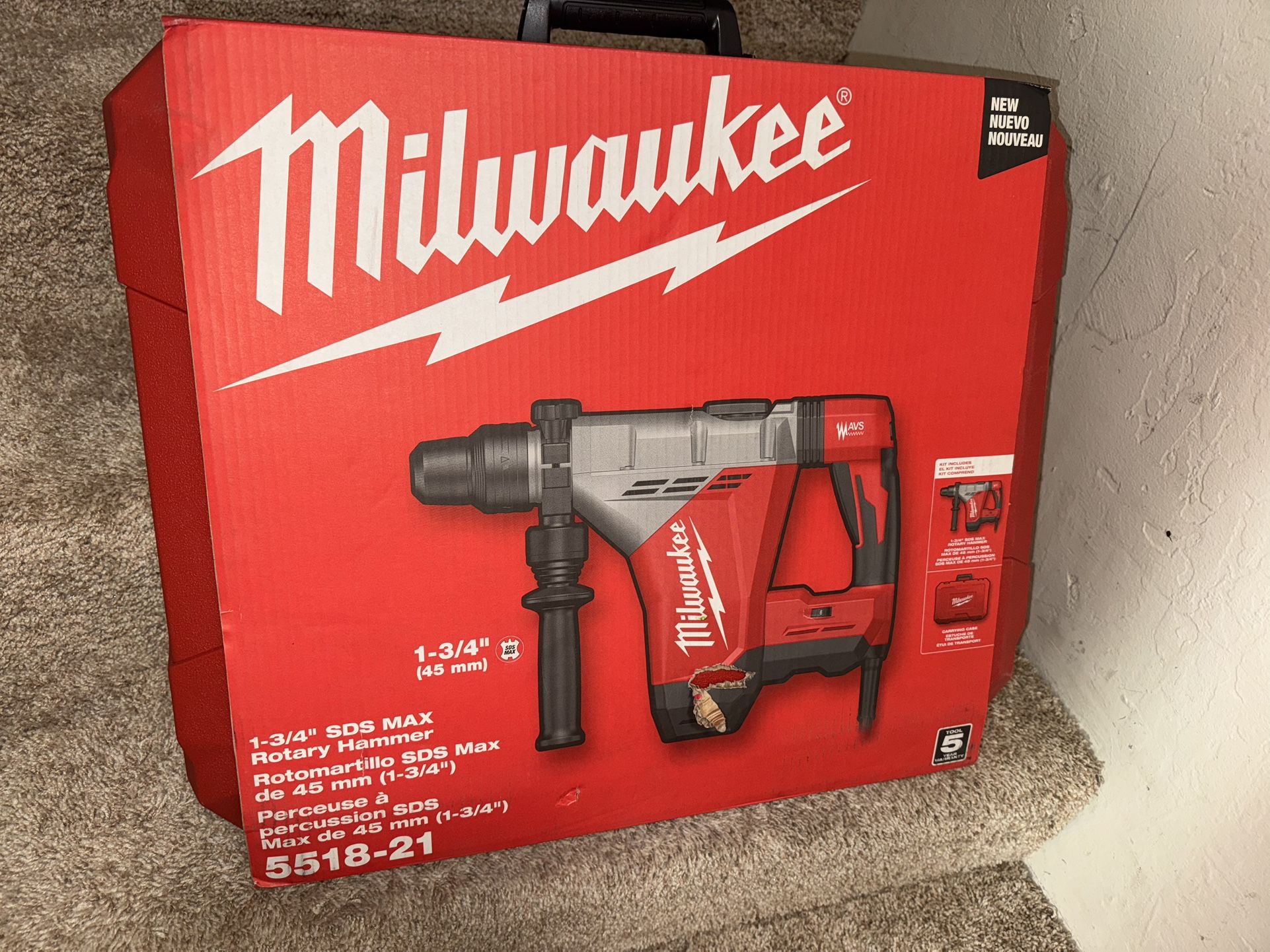 New Rotary Hammer Milwaukee