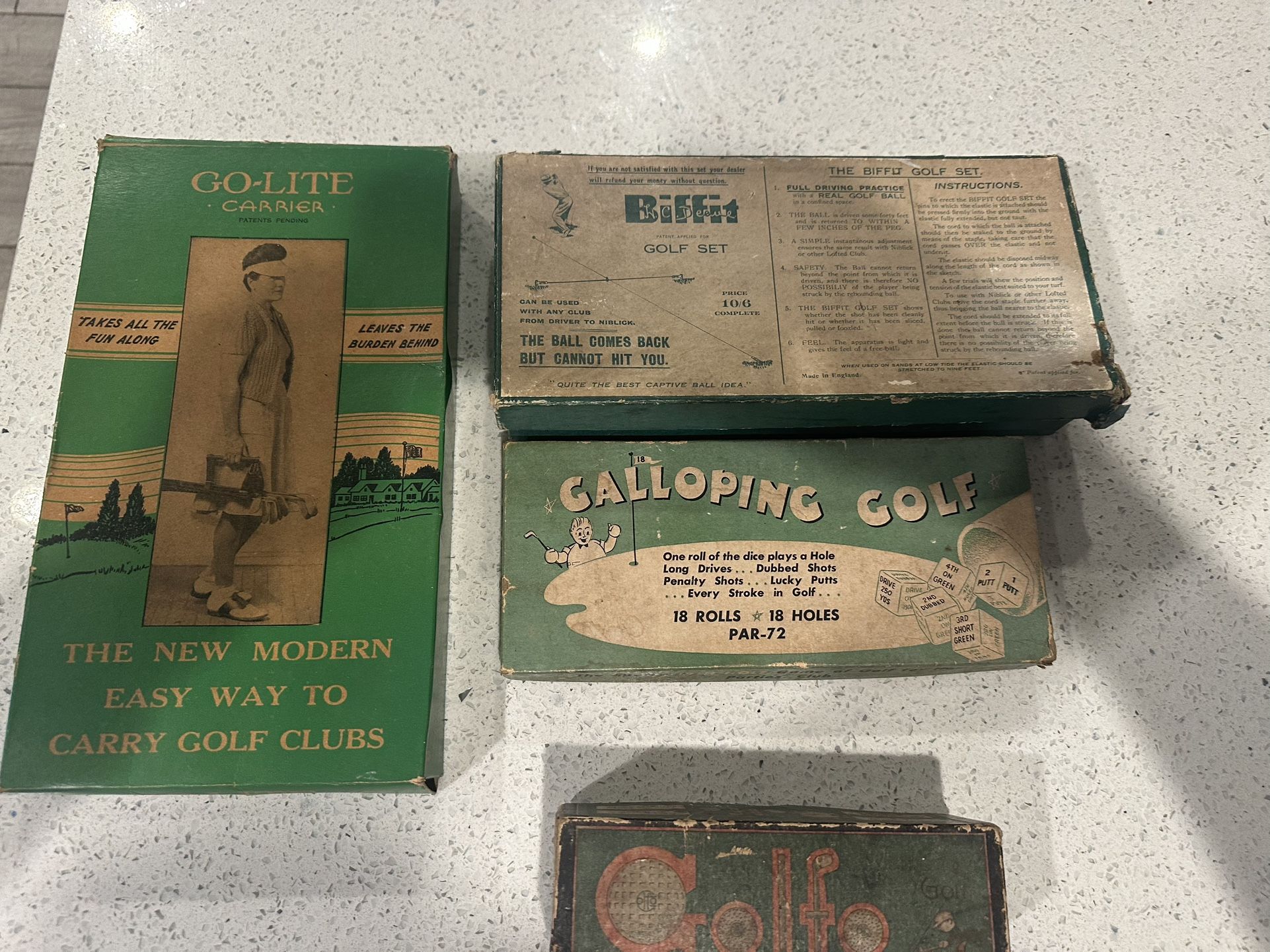 Vintage Golf Memorabilia