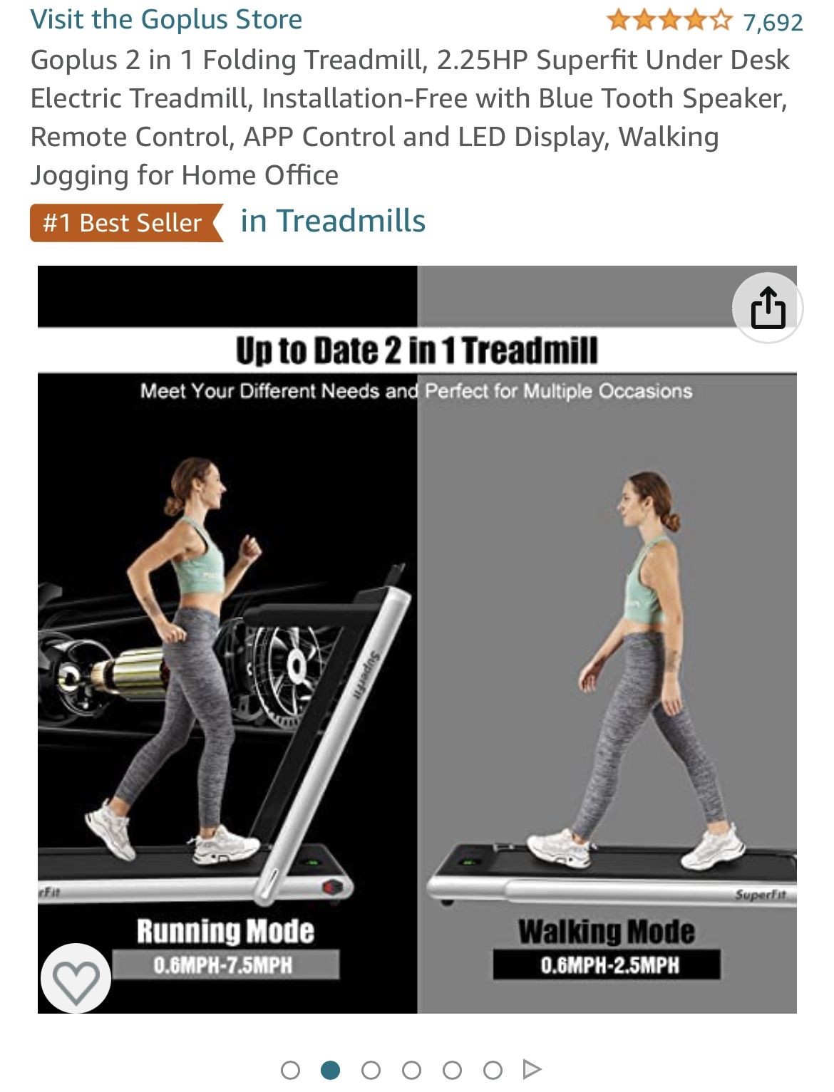 Superfit Treadmill/walk pad 1year Old And Good Condition - Works Perfectly