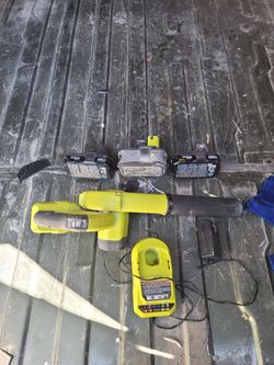 Blower ,3 Batteries  And Charger,used