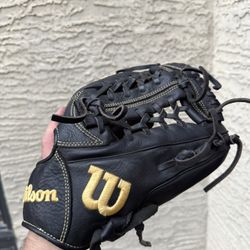 Wilson A950 11.75 Outfield Baseball Glove A09RB22D1175 RH Throw Trapez Web Black