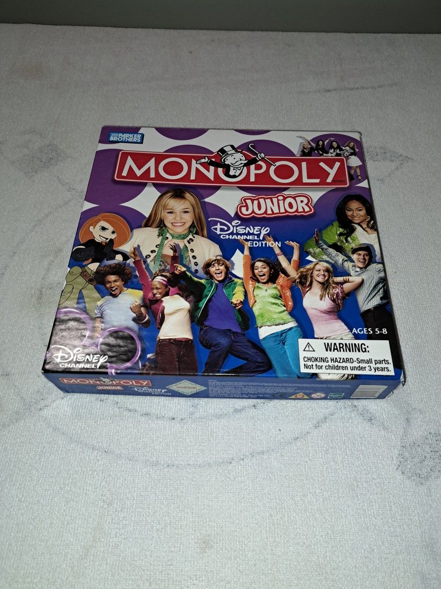 Monopoly Junior Disney Channel Edition In Excellent Condition (Is Complete Nothing Missing)