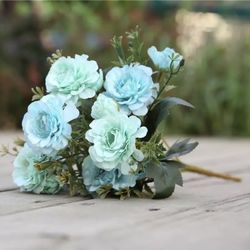 7 forks / bouquet peony fake flower silk flower peony bouquet wedding home decoration fake peony rose Multiple of this item or other similar items are