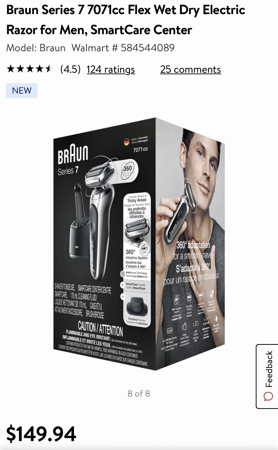 BRAUN SERIES 7 electric razor