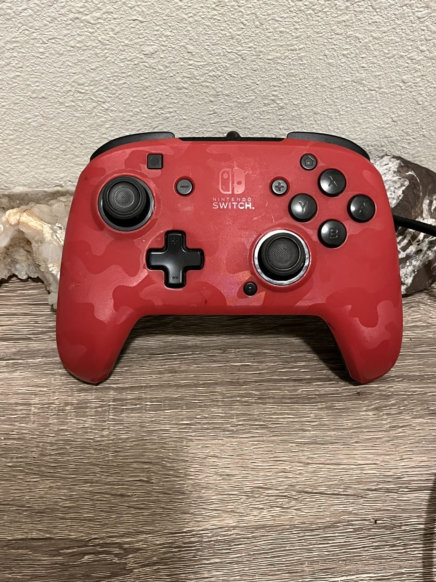PowerA Enhanced Wired Controller for Nintendo Switch - Red Camo. 