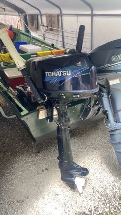 2006 tohatsu 4 horse out board motor runs and preforms