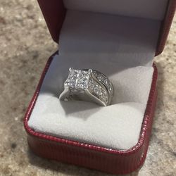4ct Diamond Engagement Ring / bridal Set 