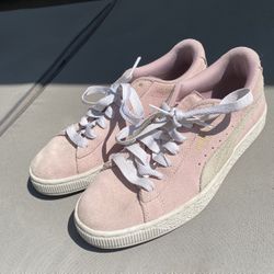 Pink Puma Shoes  Size 6.5C (Youth Size Not Toddlers) 