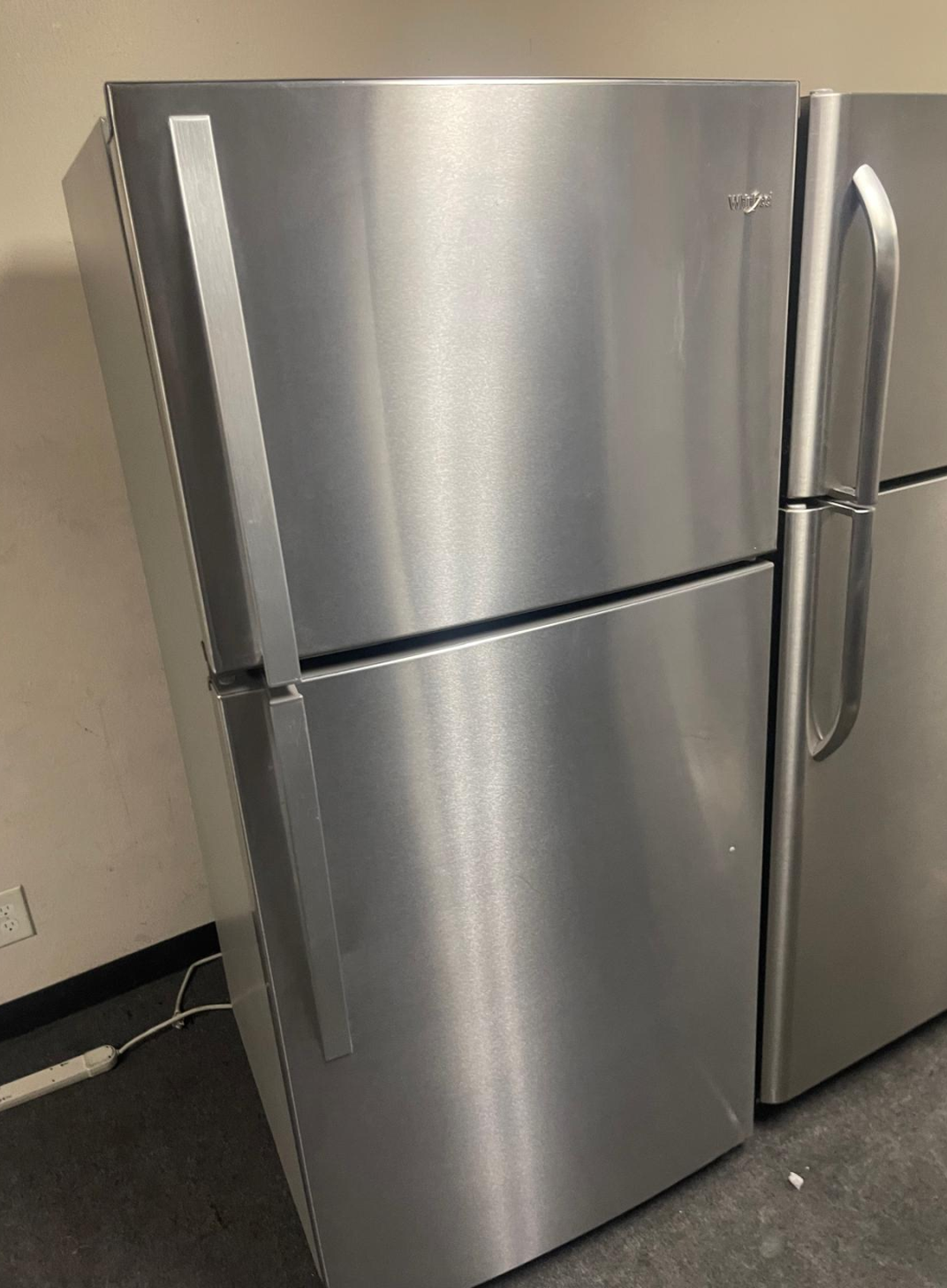 Whirlpool Stainless Top Mount Refrigerator w/ Glass Shelves