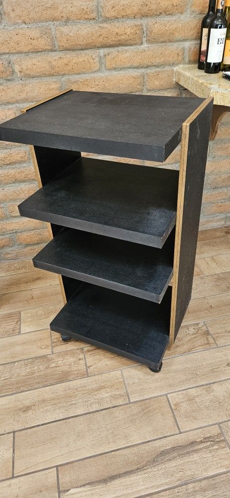 Component Cart With 4 Shelves