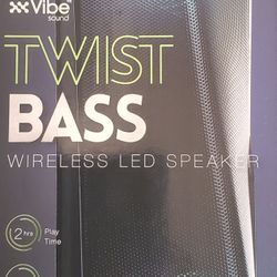 Vibe Sound Twist Bass Wireless LED Speaker