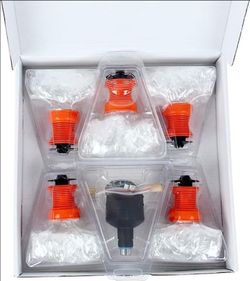 Balloon bags (5) and filling chamber (1) for the V0LCAN001 NEW