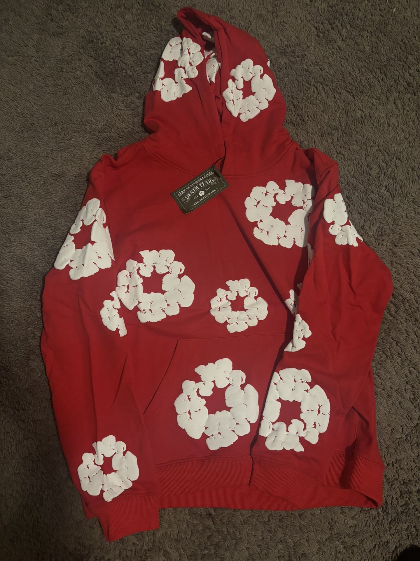 Red and Whiye Denim Tears