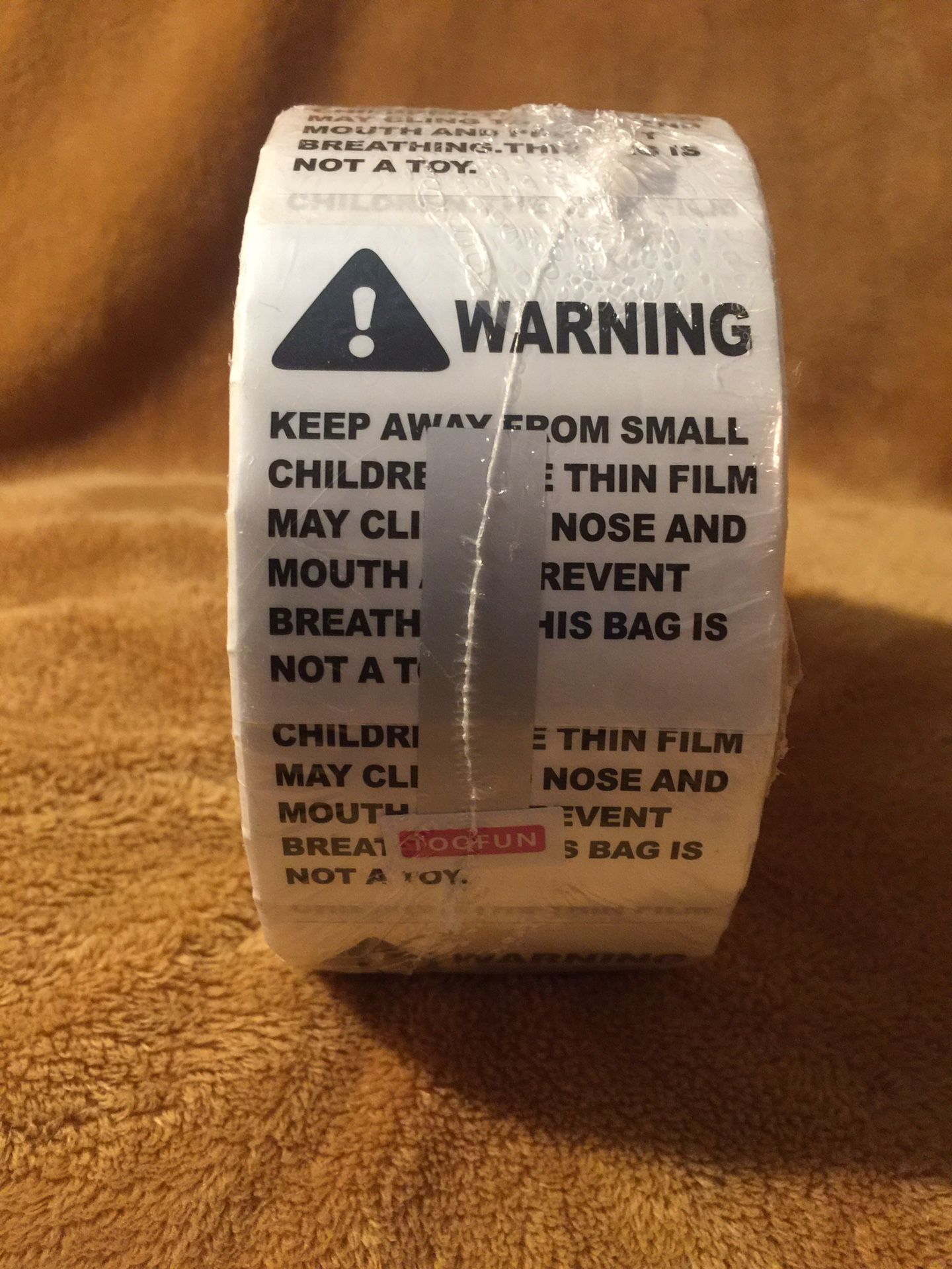 1,000 2”x2” Suffocation Warning Labels/ Stickers