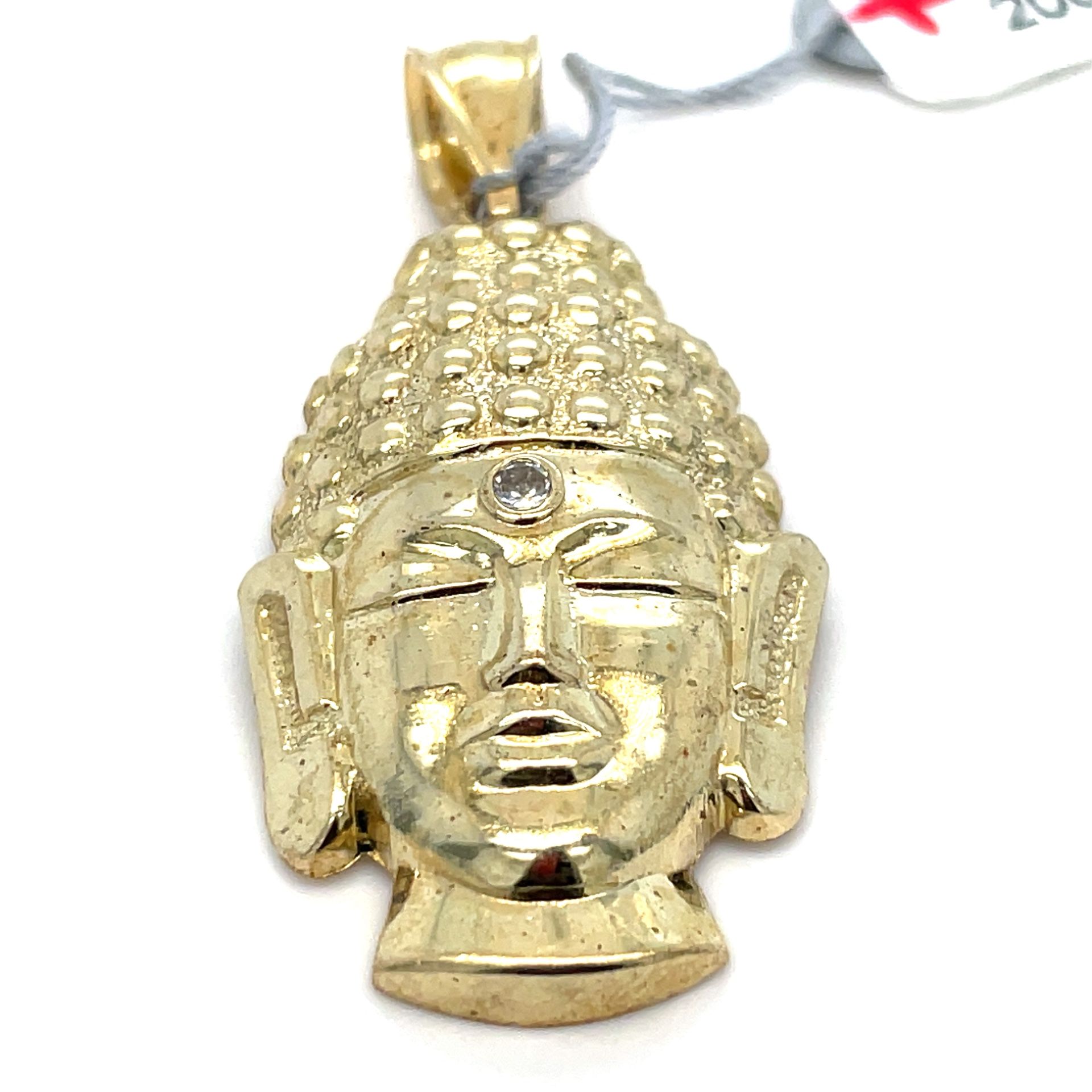 10Kt Yellow Gold CZ Buddha Pendant 4.10g 200237/19