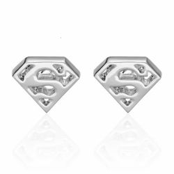 Superman silver cufflinks-i only ship  item