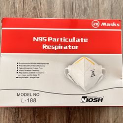 N95 particulate respirator mask - 20 pack