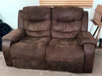 Brown Manuel Reclining Love Seat