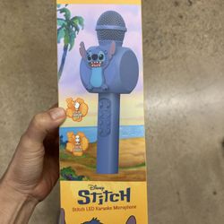 NWT Licensed Disney Stitch Bluetooth Karaoke Microphone 
