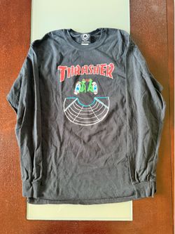 Thrasher Long Sleeve- Ninja turtles skating
