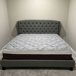 Eastern King Bed With Pillowtop Bamboo Mattress Only