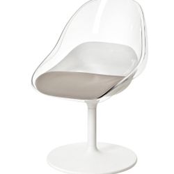 IKEA Desk & Chair In White 