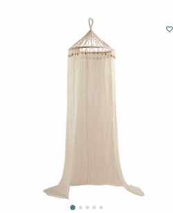 Boho Sheer Cotton Macrame Canopy