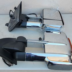 14-18 Chevrolet Silverado Gmc Sierra Towing Mirrors Espejos Retrovisores Chevy 