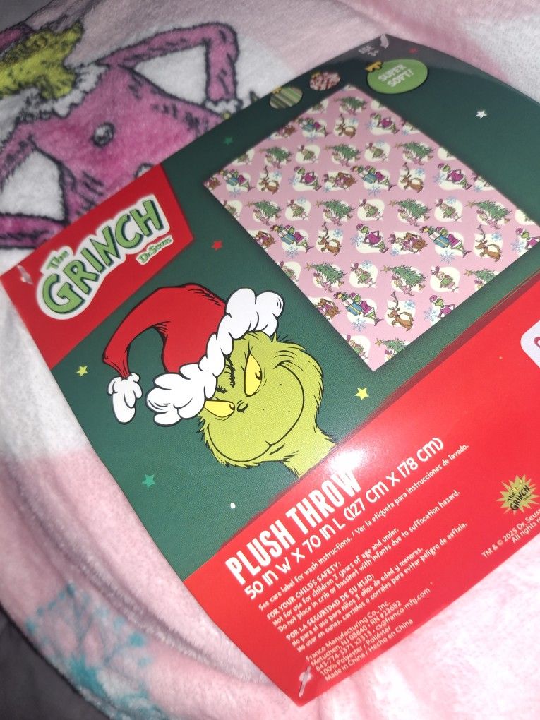 The Grinch Throw Blanket