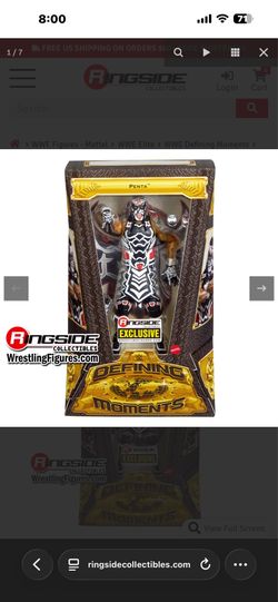 WWE PENTA action figure + clear defender case
