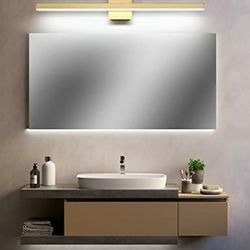 Joossnwell Gold Bathroom Vanity Light 16W Bar 26.62"in Modern LED Bath Vanity