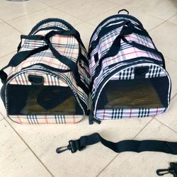 Burberry pet carrier discount