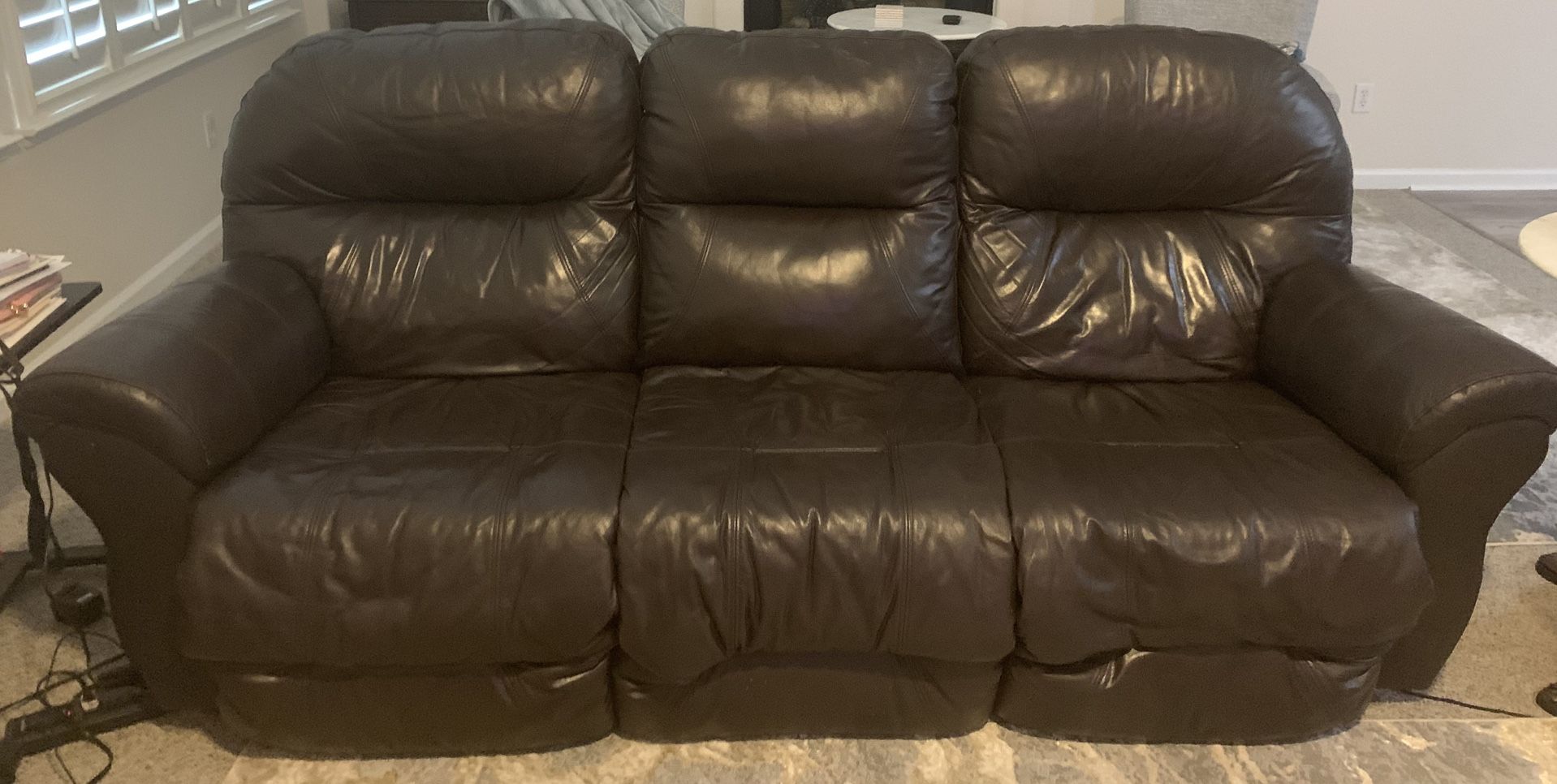 Leather Sofa - Electric 2 Seat Recliner - Ashley