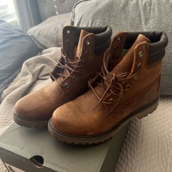 timberland waterville 6 in waterproof boot brown full grain Womens