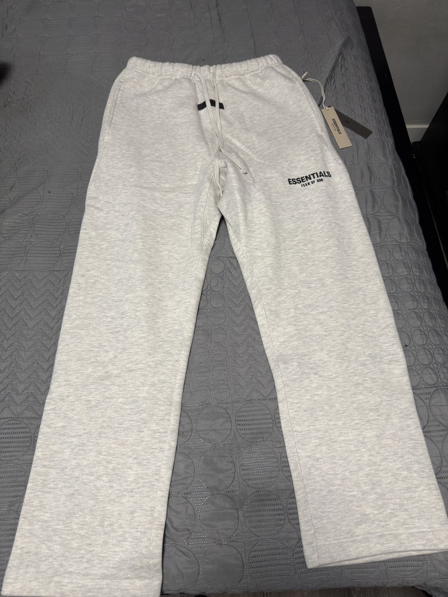ESSENTIALS LIGHT OATMEAL FLEECE SWEATS
