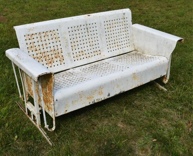 Vintage Metal Porch Glider