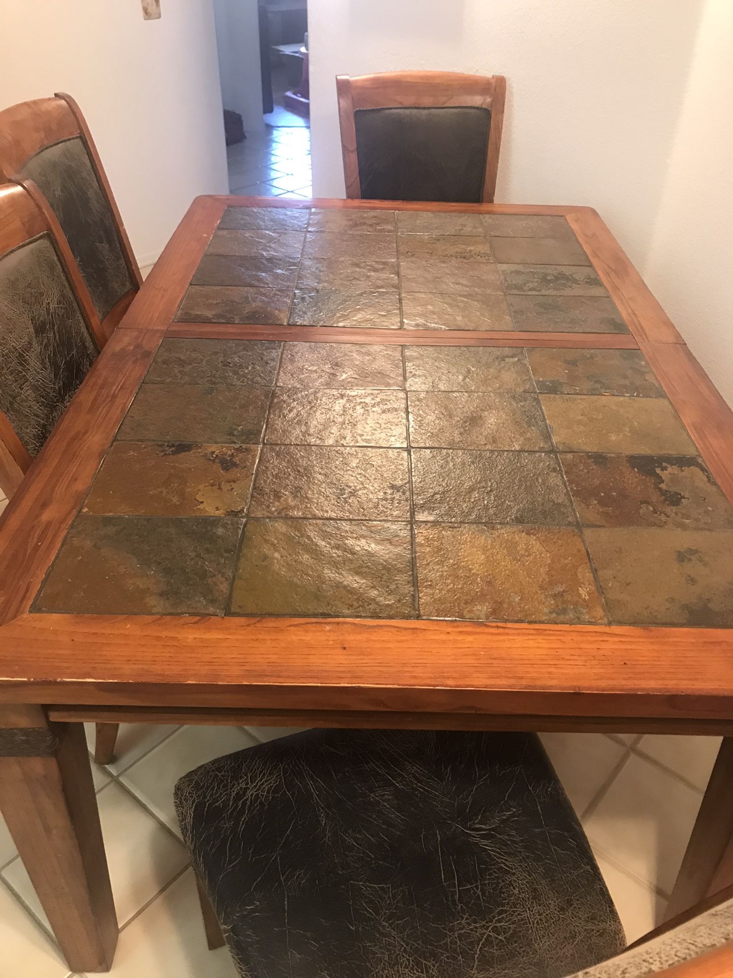 Very Heavy Kitchen Table With Six Chairs