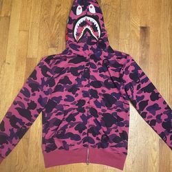 Purple bape zip up