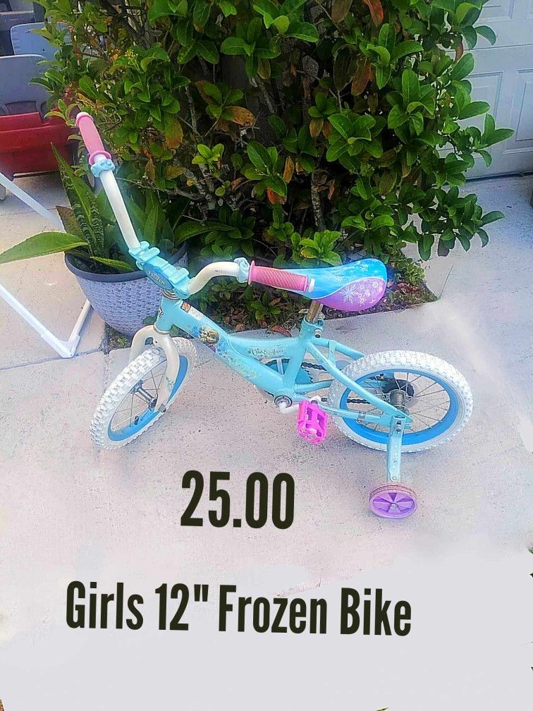 12"Girls Frozen Bike