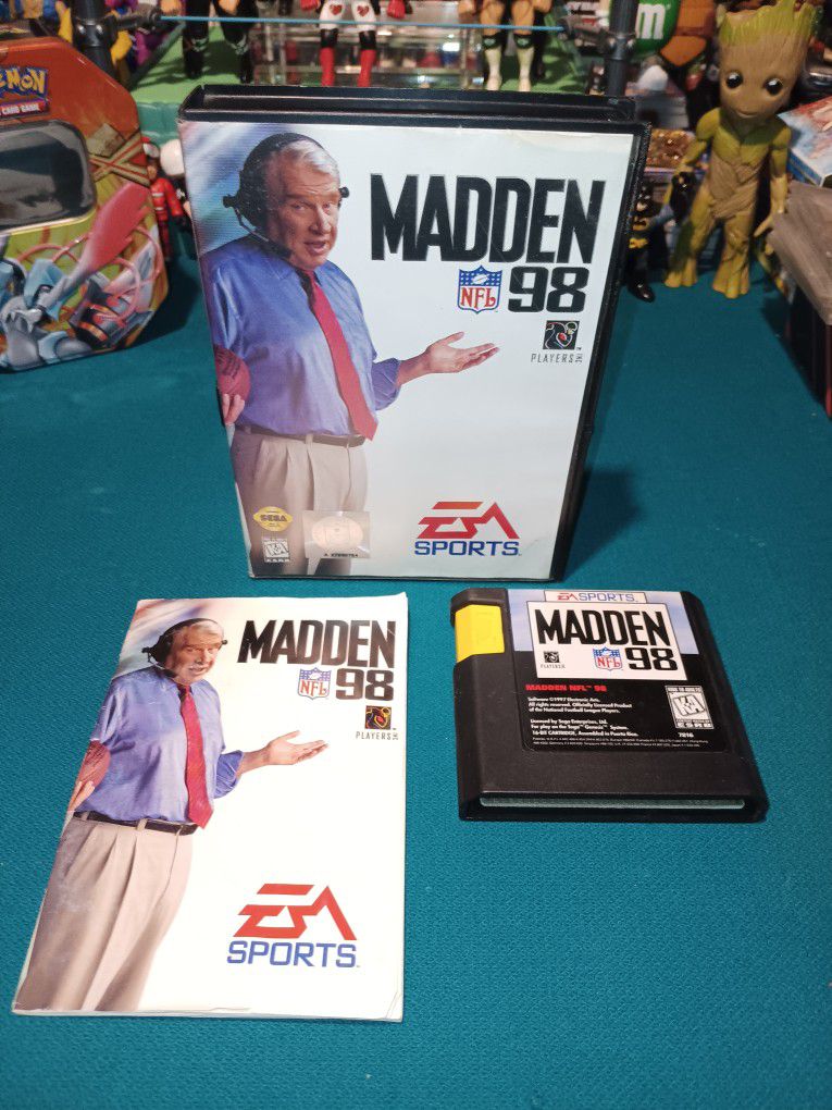 Sega Genesis Game " Madden 98" ( Vintage 1997 )