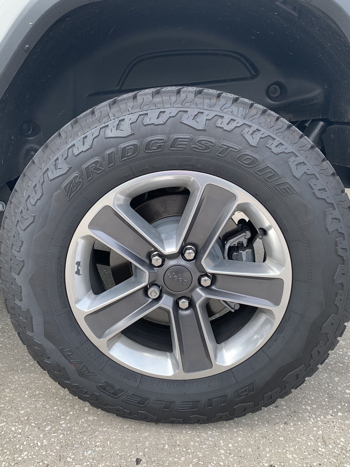 Barely used Bridgestone tires with wheels