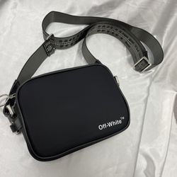 Off-White Nylon Crossbody Bag