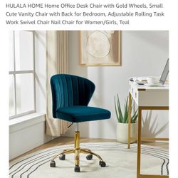 Velvet Rolling Chair (3 available) 