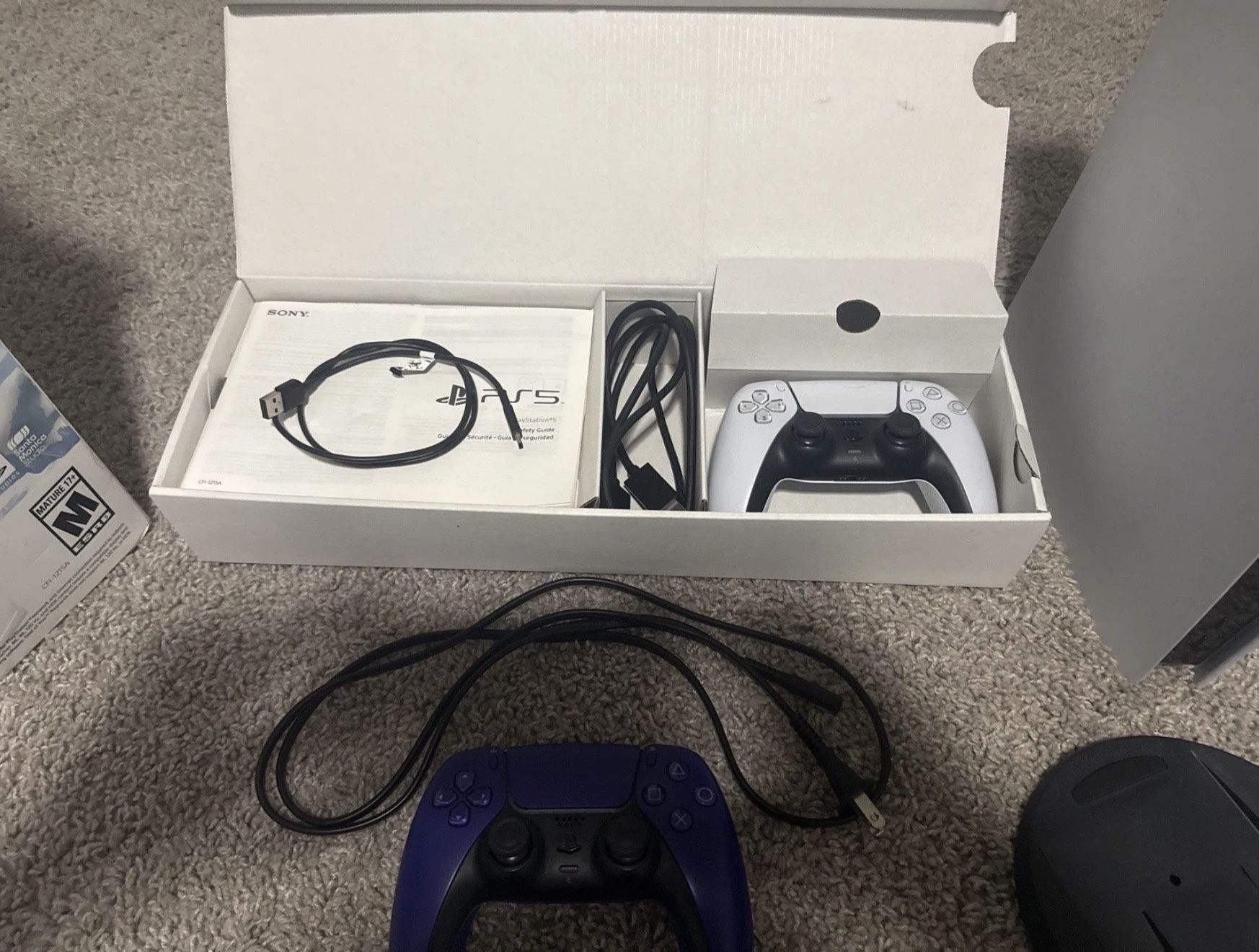 PS5 Sony PlayStation 5 Disc Edition 825GB White Console Controller